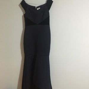 Navy blue Mermaid style gown